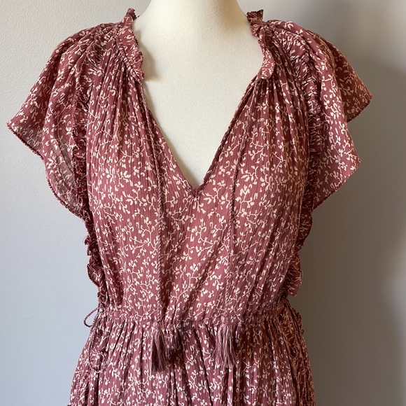 Ulla Johnson Anja Tassel Tie Midi Dress - Picture 5 of 9